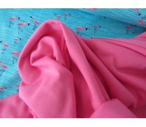 Jersey Uni - einfarbig kräftig rosa